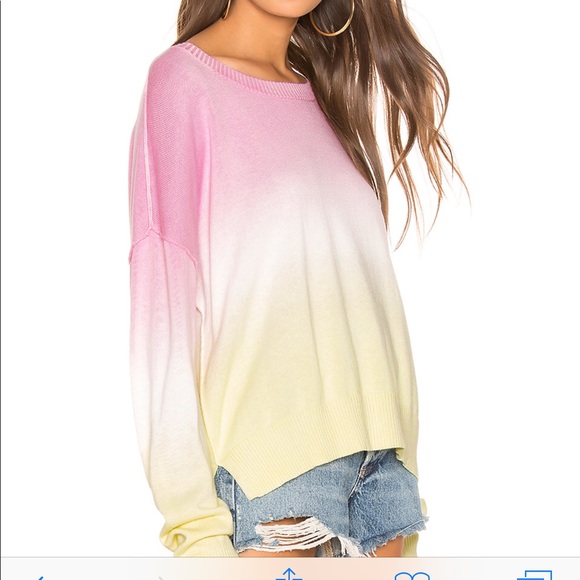 Sanctuary Sunsetter Ombre Sweater Pink 